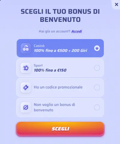 Spinrollz Casino Italia registre